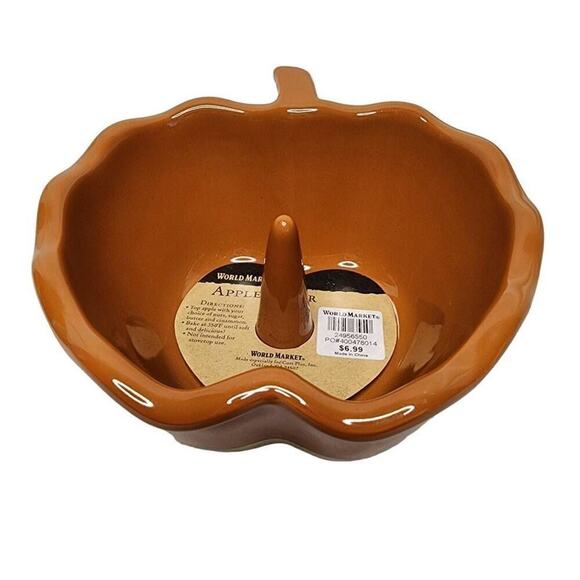 World Market Kitchen Bakeware, Ceramic Stoneware Oven Apple Baker NEW - Picture 10 of 10